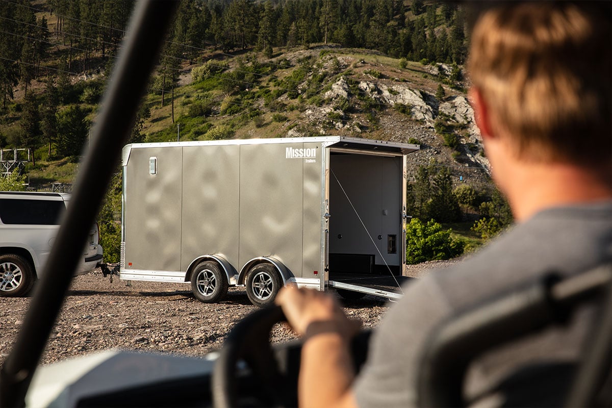 Enclosed Pinnacle ATV/UTV trailer by ALCOM
