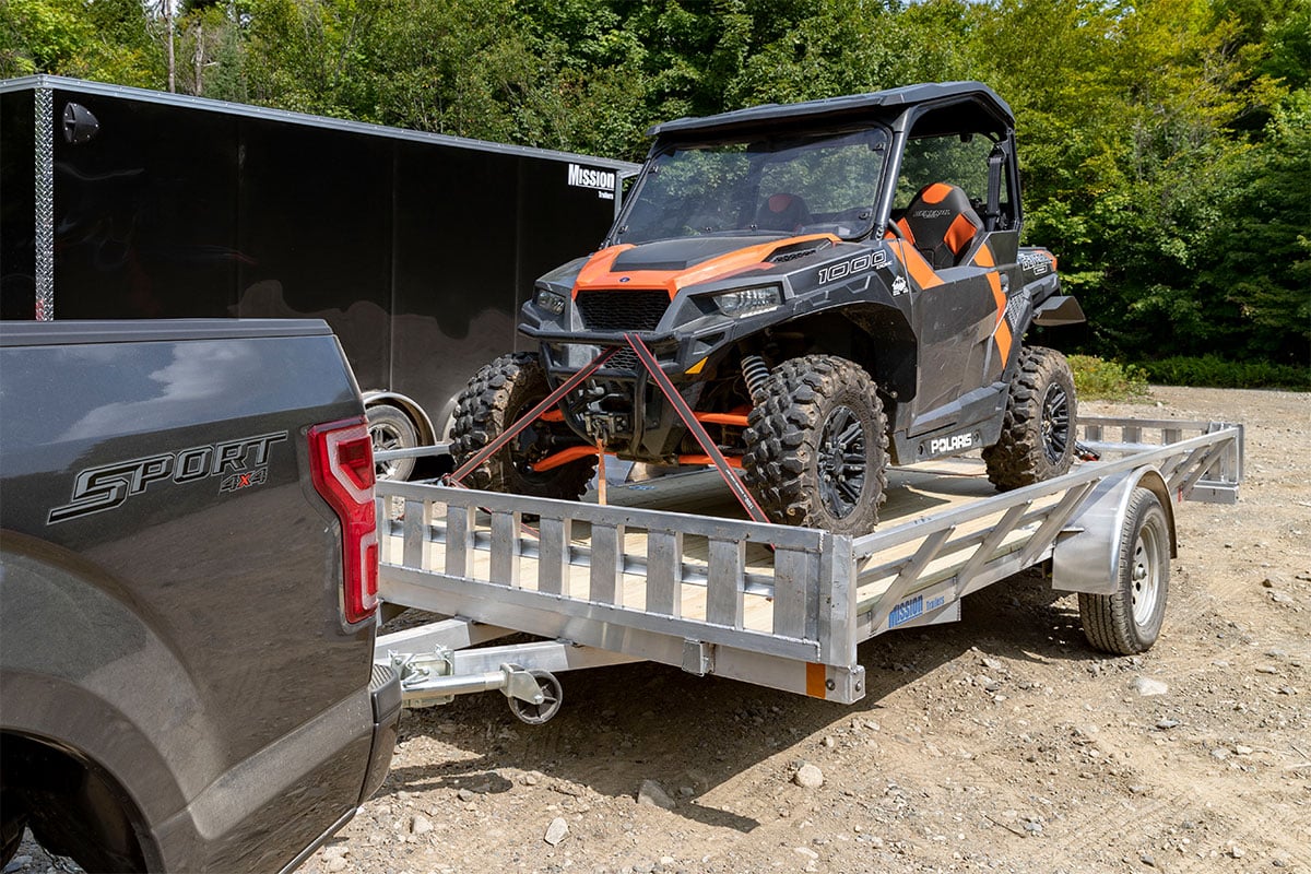 Open 83" aluminum ATV trailer by ALCOM