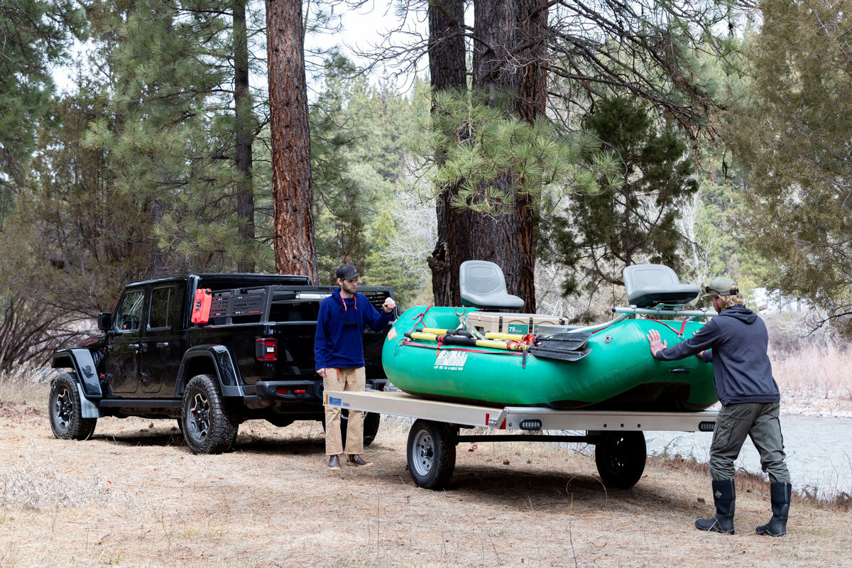 Inflatable Raft Trailers Rafting & Fishing in Montana With ALCOM
