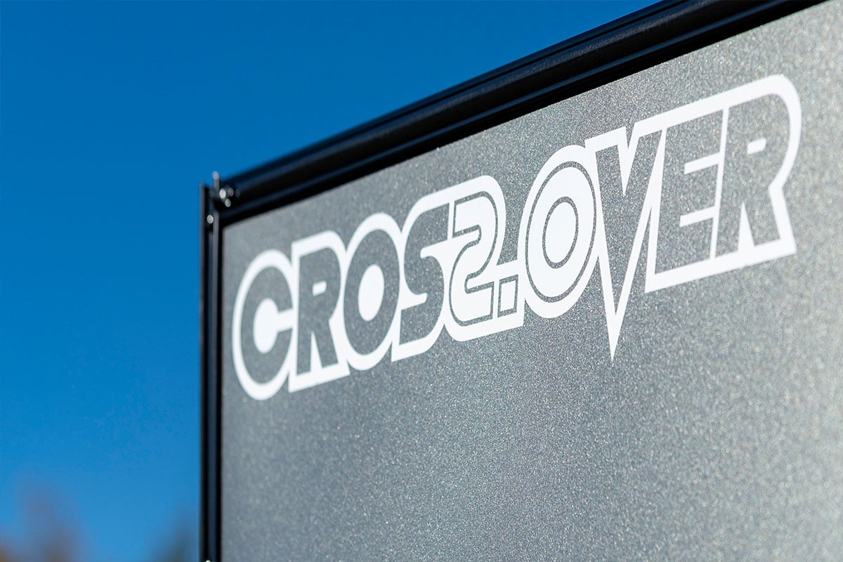 ALCOM Crossover 2.0 aluminum snow trailer logo