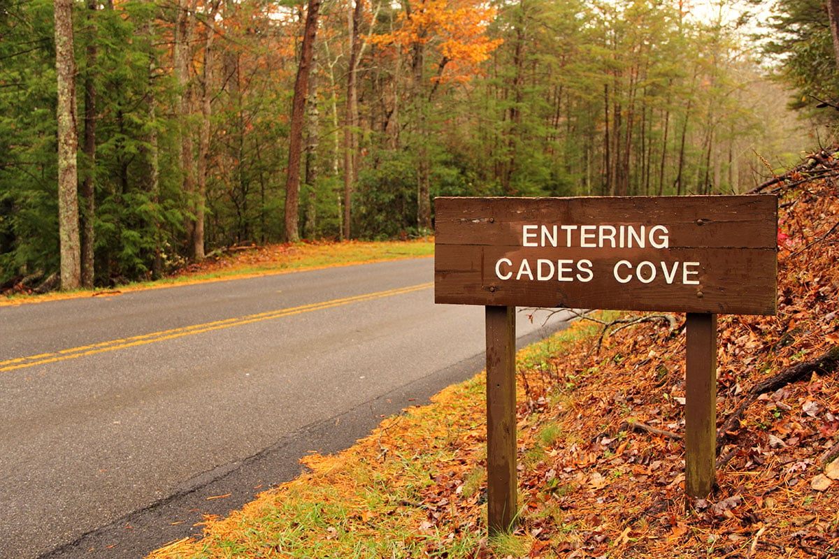 Cades Cove, an ATV accessible area in the Great Smoky Mountains National Park 