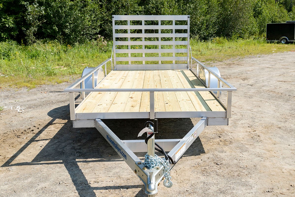 ALCOM open WR 2.0 utility landscape aluminum trailer with heat treated decking
