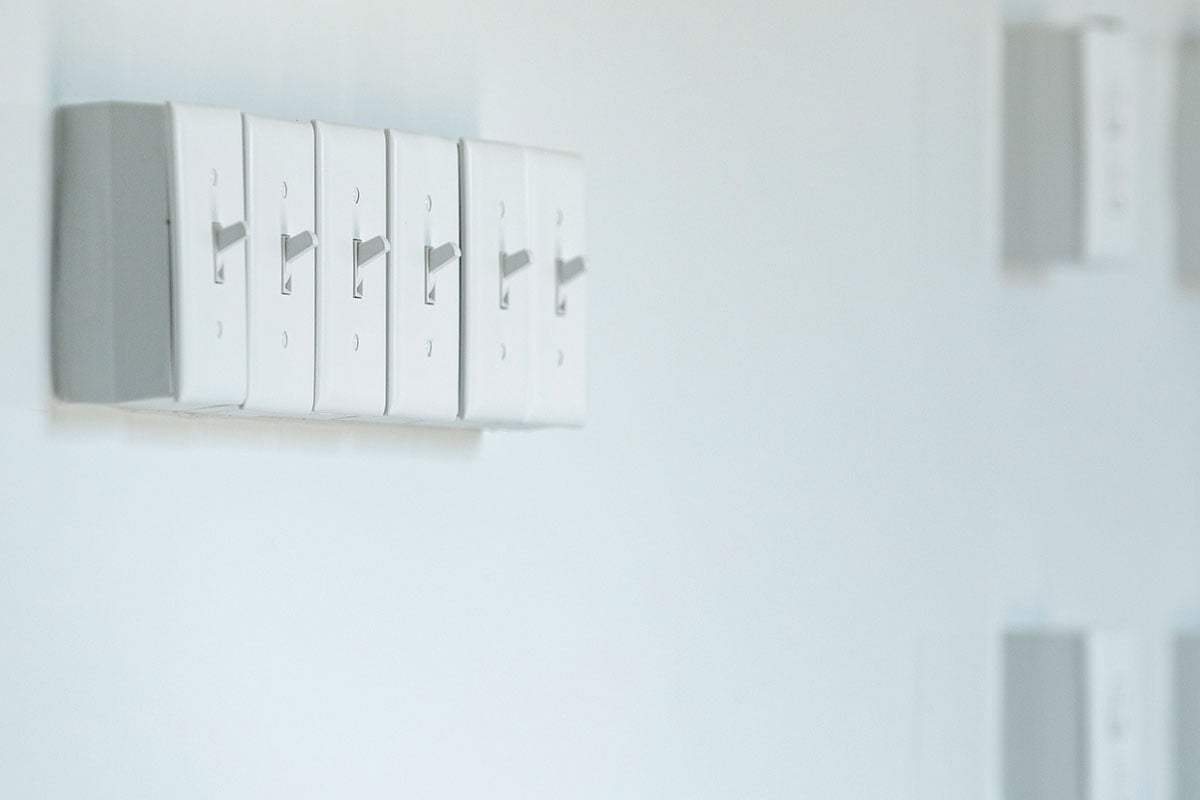 Interior wall switches for your ALCOM trailer lighting and electrical package.