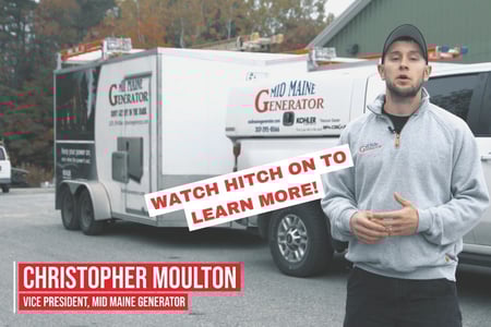 Mid Maine Generator uses EZ Hauler enclosed cargo trailers; watch Hitch On to learn more