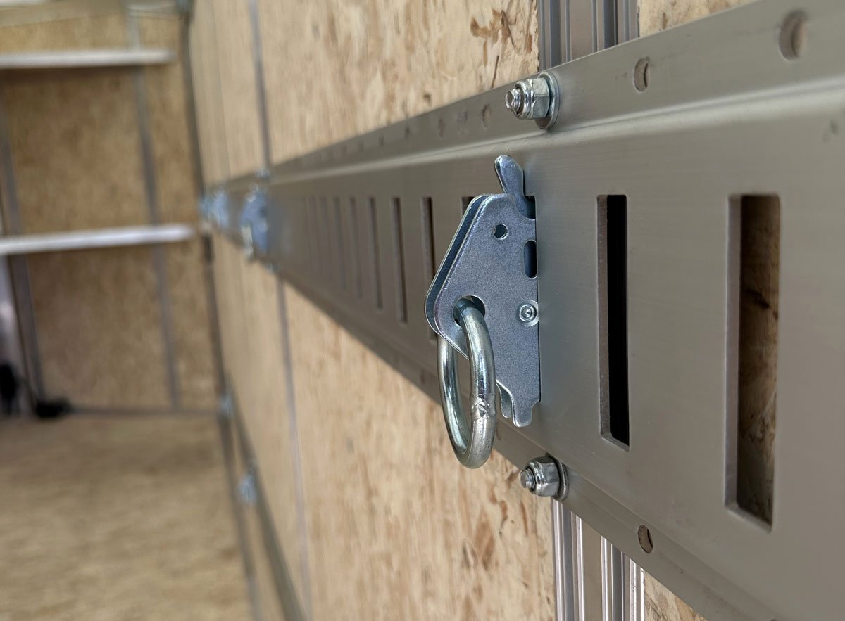 Integrated wall stud package and wall track with anchor points