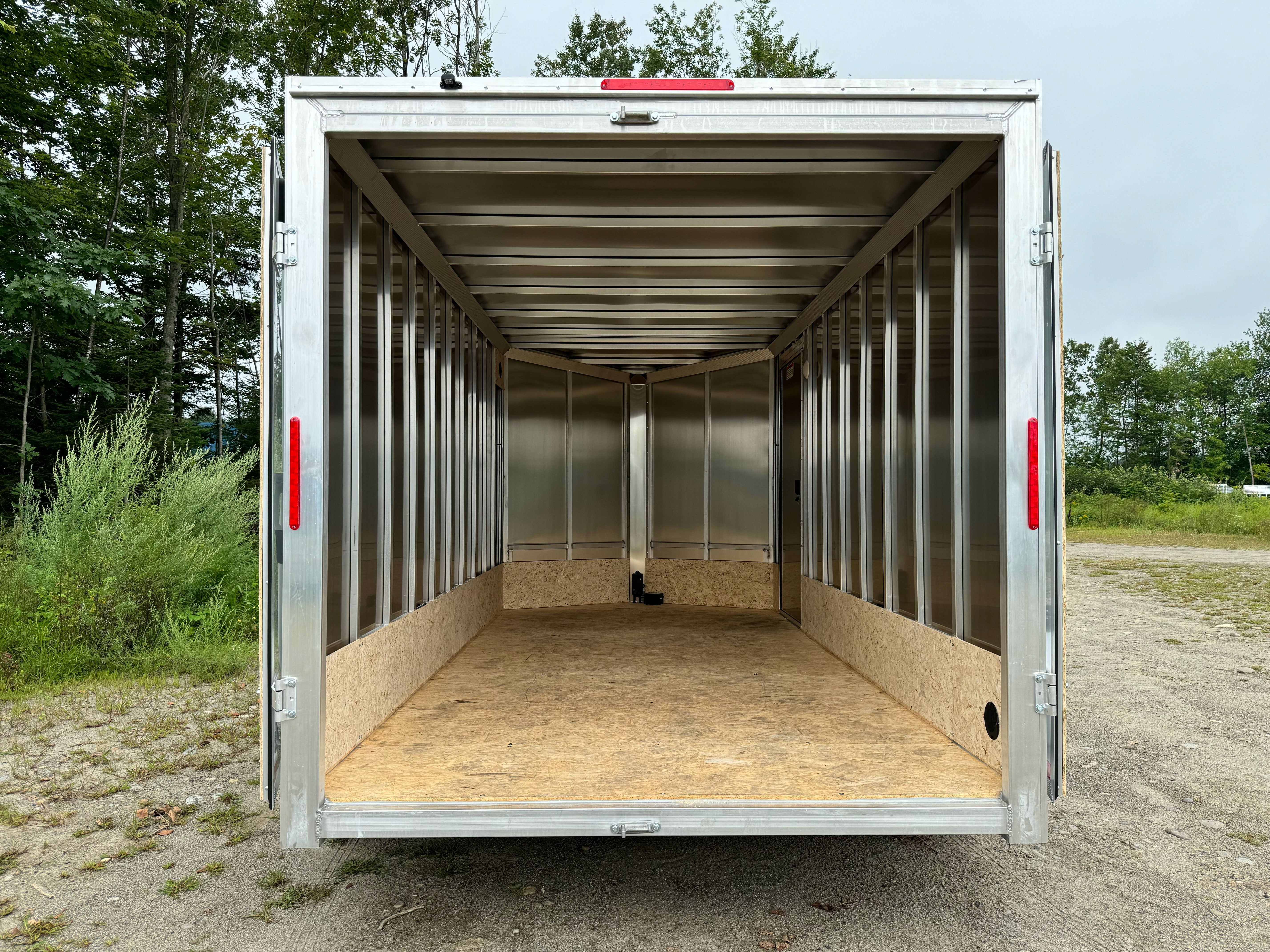 XLT Pro 7' Wide Cargo Trailer with barn doors open